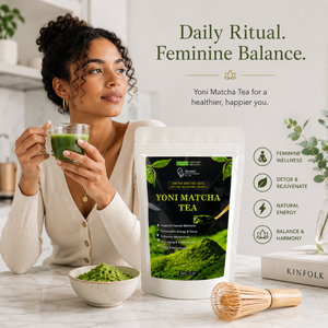 Té Matcha Yoni para el equilibrio hormonal femenino, desintoxicación, bienestar interior, cuidado íntimo natural de primera calidad, Matcha <span class=keywords><strong>World</strong></span>. - Product Image 5