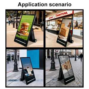 Écran publicitaire numérique sans fil portable ultra-mince de 43 pouces sur pied pour intérieur, avec menu Android - Product Image 6