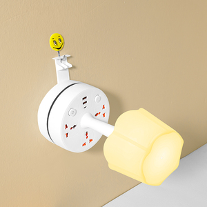 Phòng ngủ hiện đại USB powered bảng đèn 3-MÀU thay đổi <span class=keywords><strong>LED</strong></span> trắng bóng râm cơ thể nhựa đa chức năng bền DC cung cấp điện - Product Image 4