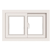 Ventanas de PVC con Marco de Aleación de Aluminio Posmoderno Personalizado HC, Pantalla de Acero Inoxidable, Apertura Deslizante, Resistentes al Viento, para Cocina Exterior y Hogar