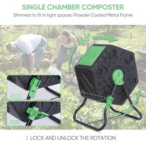 <span class=keywords><strong>Compost</strong></span> de jardin 160L pour l'extérieur, grand bac à <span class=keywords><strong>compost</strong></span> sans BPA - Product Image 3