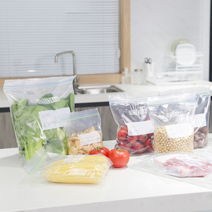 Food Storage Bags Resealable Plastic Food Grade <b>Refrigerator</b> Bags With Printing Logo For Sundries Extraction Use - Product Image 1