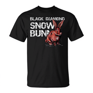 T-shirt Black Diamond Snow Bunny per adulti unisex a maniche corte - Product Image 2