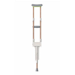 Aluminum Alloy Adjustable <b>Armpit</b> Crutch With Storage Drawer For Elderly Mobility Support - Product Image 2