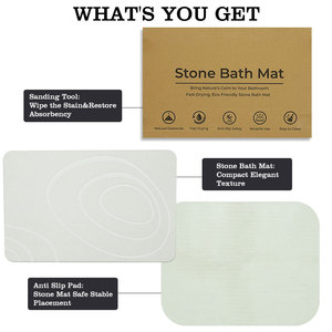 Alfombra de Baño Antideslizante Absorbente de <span class=keywords><strong>Agua</strong></span> con Diseño de Mármol Sangriento, Alfombra de Baño 3D Antideslizante de Secado Rápido para Bebés - Product Image 5