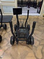 Carro de entrenamiento multifuncional de acero con capacidad de carga, tipo trineo comercial para gimnasio, para entrenamiento explosivo, con características de vehículo