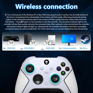 <span class=keywords><strong>2</strong></span>,4 ГГц двойной вибратор шок беспроводной контроллер с 3,5 мм аудио разъем для ПК/Xbox - Product Image 4