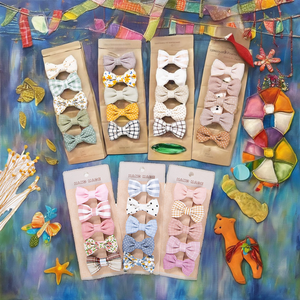 Ensemble <span class=keywords><strong>de</strong></span> 5 épingles à <span class=keywords><strong>cheveux</strong></span> à carreaux imprimé Froal mignon Couvre-chef pour enfants en alliage <span class=keywords><strong>de</strong></span> perles Carton personnalisé pour les coupes <span class=keywords><strong>de</strong></span> <span class=keywords><strong>cheveux</strong></span> <span class=keywords><strong>de</strong></span> bébés filles - Product Image 2