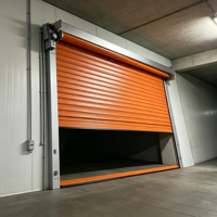Puerta Enrollable de PVC con Aislamiento Térmico, Diseño Moderno, Almacenamiento en Frío, Doble Enrollamiento, Estructura de Acero Inoxidable de 2.0 mm
