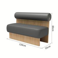 Maßgefertigte moderne Restaurantmöbel, Sitzbank mit Holzrahmen für Hotel, Café, Esszimmer-Set