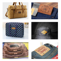 Patchs de chapeau rectangulaires en cuir PU lavable, personnalisables au laser, auto-adhésifs, gaufrés, avec forme personnalisable et de haute qualité