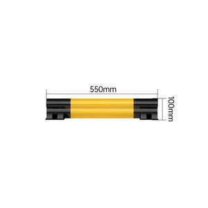 Butée de stationnement jaune et noire en tube d'acier pour <span class=keywords><strong>garage</strong></span>, barrière de circulation métallique, butée de <span class=keywords><strong>roue</strong></span> pour <span class=keywords><strong>voiture</strong></span> - Product Image 2