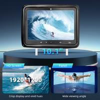 Layar Iklan Kursi Belakang Taksi Grosir 10.1" Android 4G WiFi HD Layar Sentuh Sensor Tubuh Penumpang Monitor Penumpang Taksi