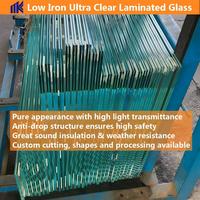 Sound Insulation Anti-theft 10mm 12mm 16mm Acoustic Triple Laminated Bulletproof Glass Windows Doors Double Industrial Entry