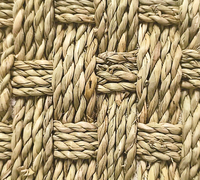 Tapis de sol en jonc de mer tissé naturel, design moderne, écologique, antidérapant, résistant à l'eau, taille personnalisée, usage domestique et commercial