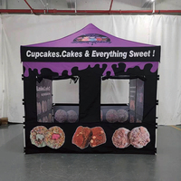 Tente de salon pliable hexagonale 10x10 pieds - Portable, résistante au vent, impression personnalisée pour affichage publicitaire extérieur