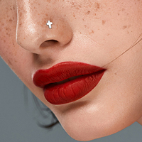 Clous de labret sans filetage en titane G23, à poussoir, pour cartilage, hélix, tragus, lèvre, avec zircon, bijoux de piercing corporel