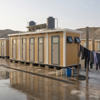 Maison conteneur pliable à structure en acier, bureau de chantier, camp, maison préfabriquée modulaire, domicile mobile, dortoir portable, cantine, sans soudure