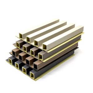 Panneau mural moderne en bois composite WPC, étanche à l'humidité, panneau mural composite en bois et plastique, revêtement intérieur imperméable pour la décoration. - Product Image 6