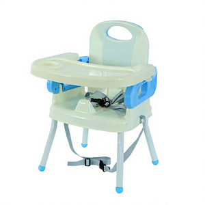 Chaise haute bébé moderne en plastique 0-12 mois, chaise rehausseur portable de voyage avec plateau, haute qualité pour l'alimentation - Product Image 4