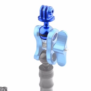Adaptateur de tête sphérique en aluminium Feichao CNC 1 pouce, support étanche pour caméras d'action <span class=keywords><strong>GoPro</strong></span> Hero Mini, <span class=keywords><strong>poignée</strong></span> de trépied pour la natation et la <span class=keywords><strong>plongée</strong></span> - Product Image 5