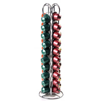 Présentoir à capsules de café Nespresso, en acier inoxydable, 10 pièces, support à dosettes de café