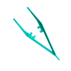 Pinces en plastique jetables supplémentaires 10,6 cm à dents ondulées pour usage médical - Product Image 1