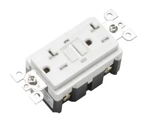 stecker abdeckung amerikanischen Suppliers-LUMEX American type 20A 125V Ground Fault Interrupter Receptacle Tamper Resistant GFCI Outlet with wall plate cover
