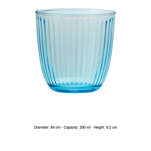 แก้วน้ำ Bormioli Rocco Lively Line สีฟ้า ขนาด 29 ซล. สูง 8.2 ซม. เส้นผ่านศูนย์กลาง 8.4 ซม. - Product Image 3