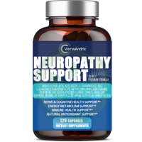 Complément en capsules pour le soutien de la neuropathie chez l'adulte, marque privée OEM, santé nerveuse et cognitive, antioxydant naturel, métabolisme énergétique