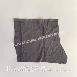 Trapos industriales de felpa reciclados, toallitas de algodón 100% resistente, absorbentes de aceite y agua, trapos de algodón reciclado. - Product Image 3