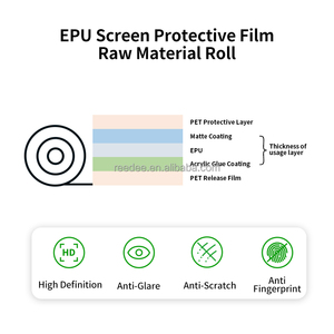 3 lớp 0.21mm mờ siêu mịn tự phục hồi chống trầy xước chống cháy nổ chống vân tay EPU bảo vệ màn hình cuộn phim - Product Image 4
