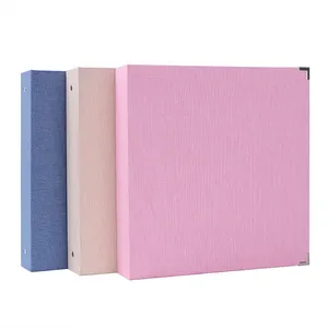 School Office Colorful Custom A4 3 Ring Binder Cloth File Folder for Document