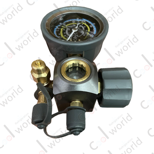 Coolworld เกจวัดแรงดันน้ำมันต่ำชนิดท่อร่วมไอเสีย R134a R22 R32 R410A - Product Image 3