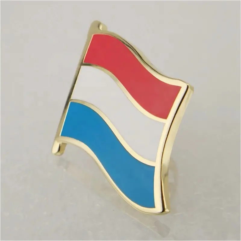 Fabriek Op Maat Nederland Vlag Metalen Pinnen Reversspeld Voor Kleding Decoratie