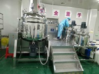 Mélangeur de crème cosmétique émulsifiant sous vide homogénéisateur fond de teint crème émulsifiant faisant la machine agitateur mélangeur de mélange réacteur