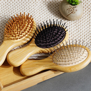Mini Bamboo Air <b>Cushion</b> Comb <b>Small</b> Portable Massage Hair Comb For Travel And Daily Use - Product Image 1