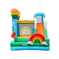 Parc d'attractions gonflable en PVC pour enfants, idéal pour les fêtes en extérieur et les aires de jeux intérieures