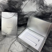 Boîtes d'expédition en carton argenté haut de gamme sur mesure, emballages magnétiques avec logo imprimé, boîtes cadeaux avec logo au design premium