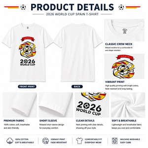 Camiseta Gráfica para Hombre, Manga Corta, Cuello Redondo, 100% Algodón, Estampado de Fútbol, Ropa Deportiva Informal para Fanáticos, OEKO-TEX BSCI - Product Image 4