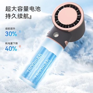 2024พัดลมไฟฟ้าขนาดใหญ่3600mAh 3ความเร็วลมเครื่องทำความเย็นกังหันแบบมือถือสำหรับรถยนต์ไร้เสียงชาร์จน้ำแข็งเพิ่มความชุ่มชื้นใช้งานกลางแจ้ง - Product Image 4