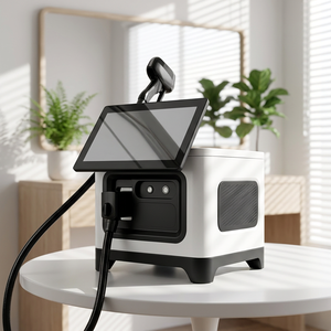 Machine d'épilation au laser à diode 755 nm avec technologie de point de congélation, puissance de 1200 W, système de refroidissement par eau, modèle de bureau - Product Image 1