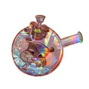 Tùy Chỉnh Mới Khác Nhau Hình Dạng Hài Hước Dày Mylar 3.5G Holographic Vòng Tròn Hộp Sọ Hình Nhựa Mylar Chết Cắt Túi Với Dây Kéo - Product Image 6