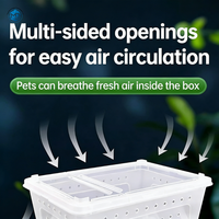 Cage d'Habitat pour Reptiles, Boîte d'Élevage Transparente, Écologique, Durable, en PP de Qualité Alimentaire, Enclos pour Grenouille Cornée, Insectes, Tortues, Araignées