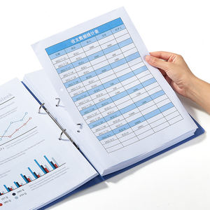 Dossier en papier A4 COMIX Color, dossier en plastique PP à 2 trous, organiseur de dossiers, dossier de présentation professionnel avec poches - Product Image 5