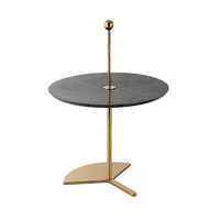 Ensemble de présentoirs à bijoux modernes en marbre et acier inoxydable, support rond pour chambre à coucher, coiffeuse, table de maquillage, décoration intérieure