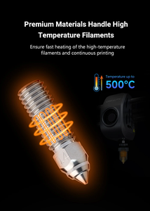 Boquilla de impresora 3D para K1 K1 Max Ender 3 V3 KE, latón de acero duro de cobre chapado bimetálico para Vyper Kobra <span class=keywords><strong>Sovol</strong></span> <span class=keywords><strong>SV06</strong></span> Plus/SV07 - Product Image 4