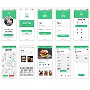 Aplicación de entrega de comida para pedidos en línea, seguimiento en tiempo real, pagos seguros, entrega rápida a domicilio - Product Image 1
