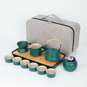Portable Teaware Chinese <b>Tea</b> Set Kongfu <b>Tea</b> Sets Portable Teapot Set <b>Infuser</b> Portable All in Gift Bag Traditional Ceramic <b>Tea</b> - Product Image 2