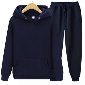 Ensemble sweatshirts de fitness personnalisés pour hommes pullover de gym avec pantalon de <span class=keywords><strong>jogging</strong></span> 13 couleurs unies pour hommes ensemble de sweatshirts à capuche pour hommes - Product Image 4